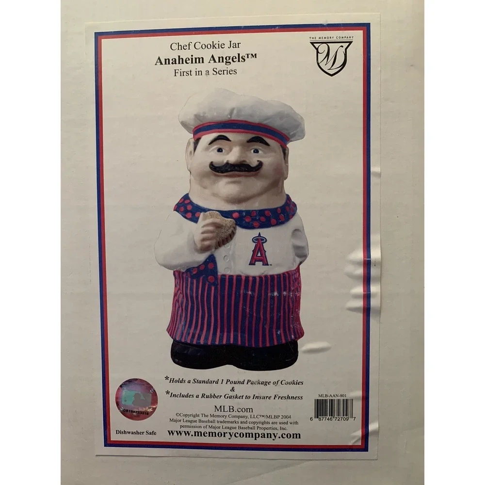 Anaheim Angels Chef Cookie Jar, 1st in a‎ series MLB.com / memorycompany.com